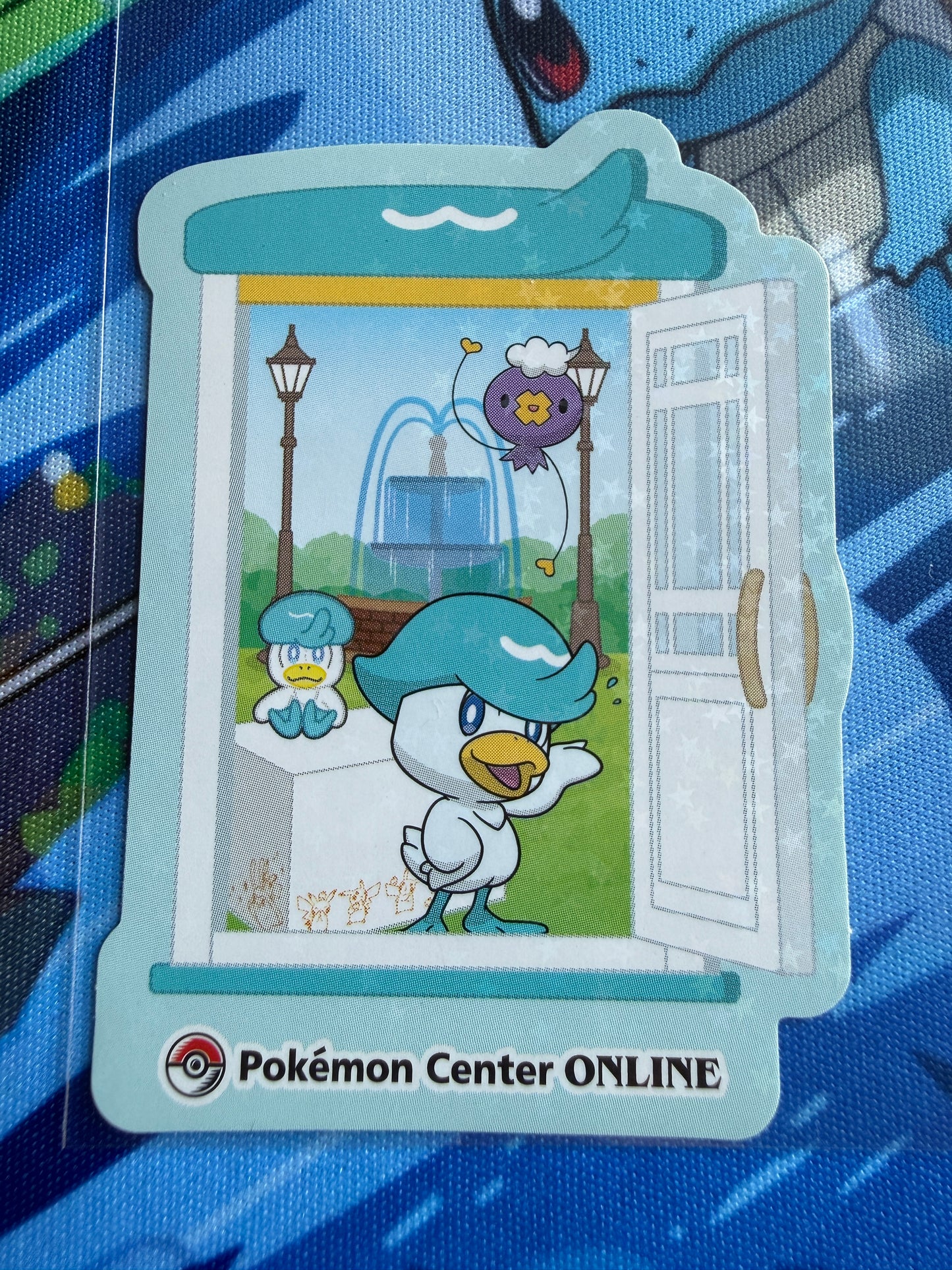 Pokemon Center Online | Nintendo | Award 'Door' Sticker | Quaxly Holo