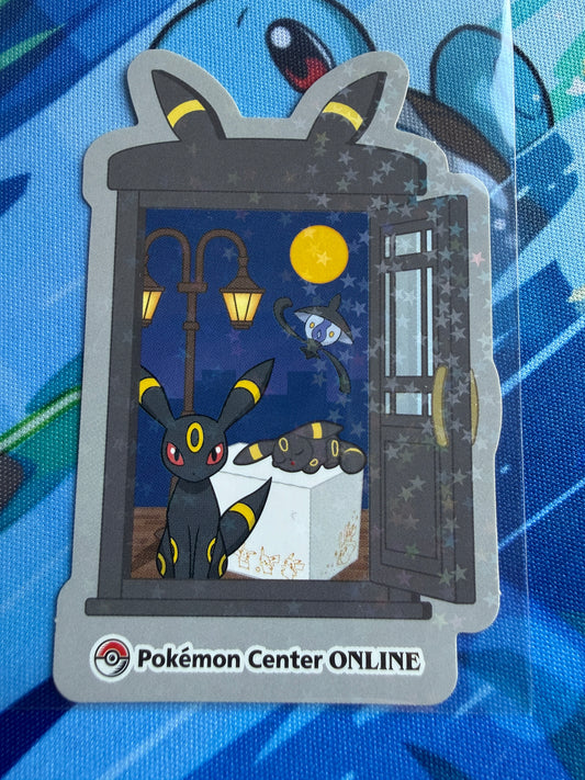 Pokemon Center Online | Nintendo | Award 'Door' Sticker | Umbreon Holo
