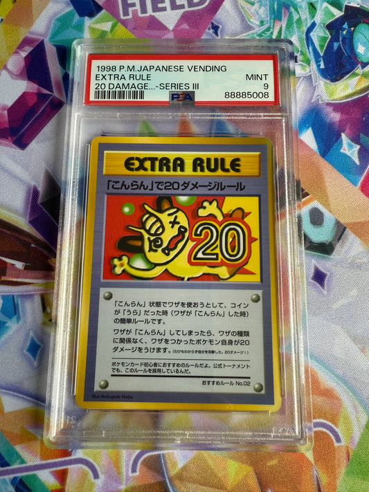 1998 | Damage From Confusion [Series III] | Pokemon Japanese Vending | PSA 9