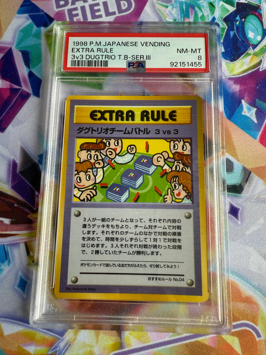 1998 | Dugtrio Team Battle [Series III] | Pokemon Japanese Vending | PSA 8