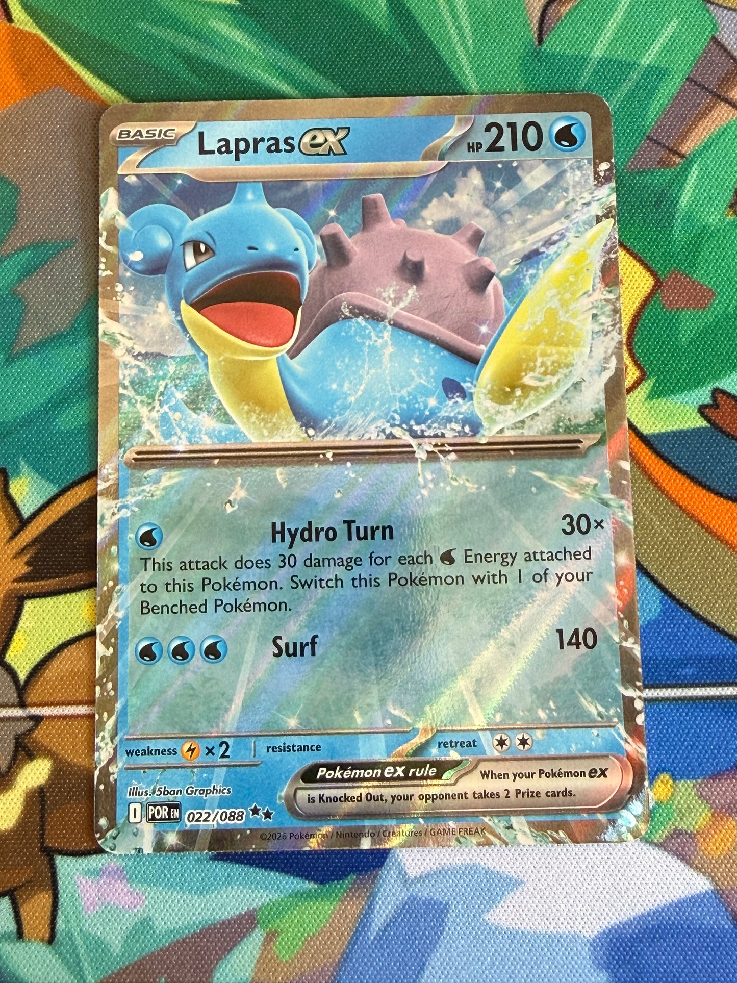 Lapras Ex #22 Pokemon Perfect Order