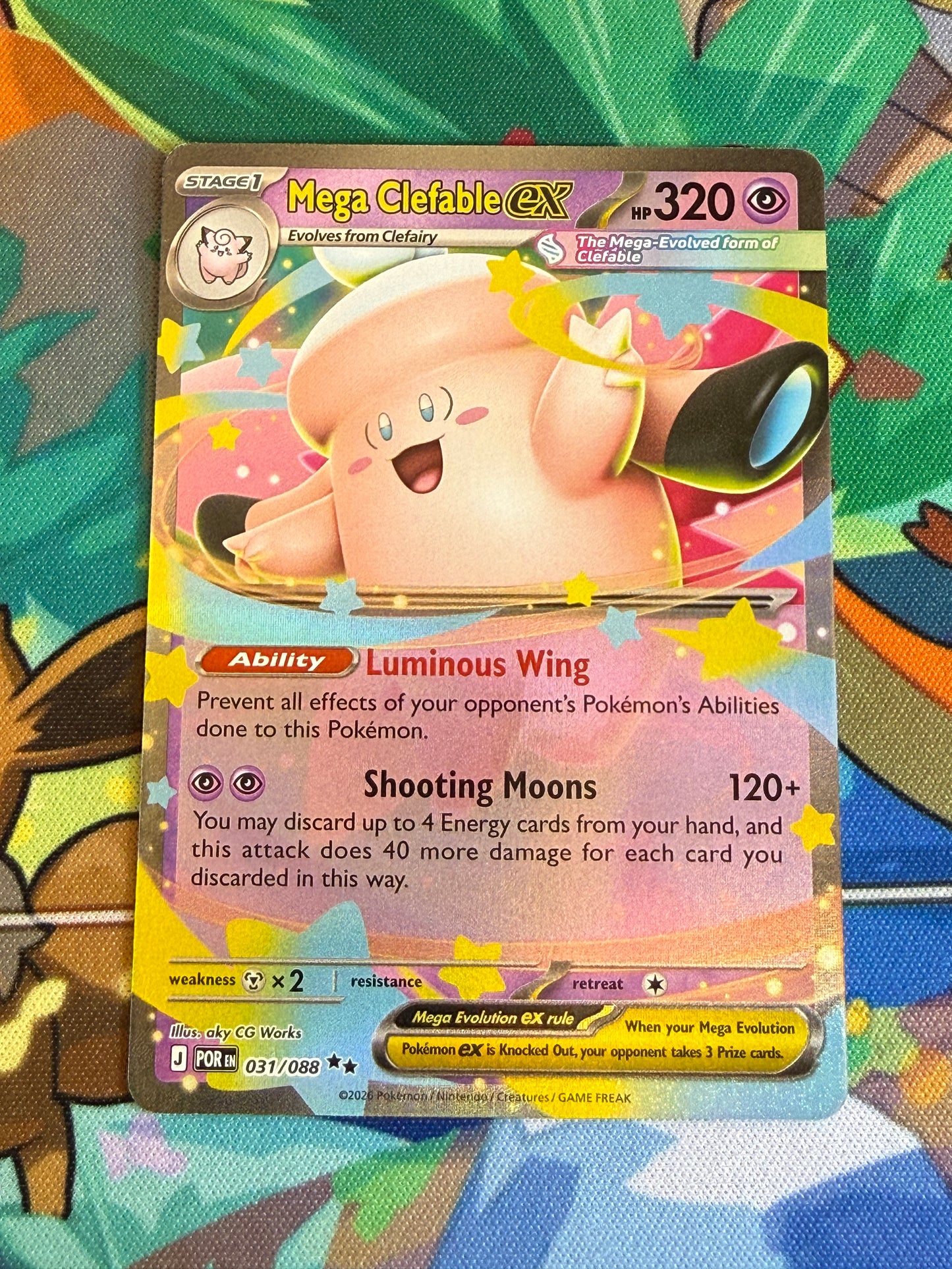 Mega Clefable Ex #31 Pokemon Perfect Order