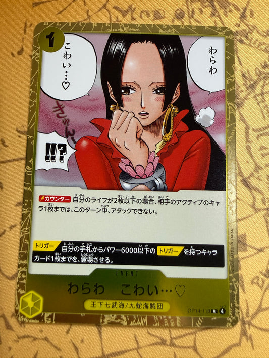 You'Ll Frighten Me... ♡ OP14-118 | One Piece Japanese | Azure Sea’s Seven