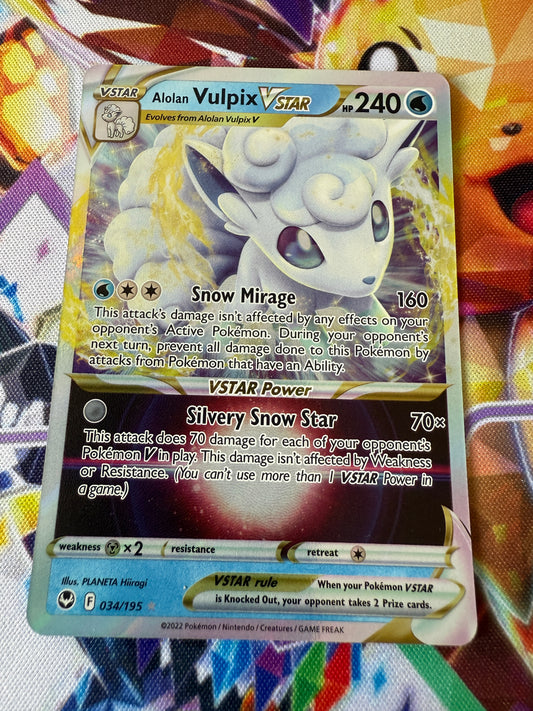 Alolan Vulpix VSTAR #34 | Pokemon | Silver Tempest