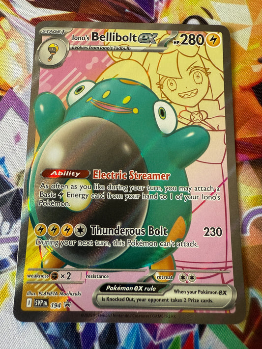 Iono's Bellibolt Ex #194 | Pokemon English Promo | Journey Together JTG