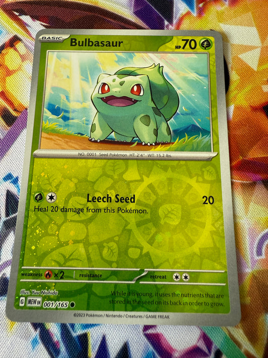 Pokemon 151 English Card | MEW EN | Bulbasaur [Cosmos Holo] #1