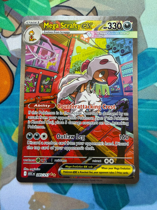 Mega Scrafty Ex #285 Pokemon Ascended Heroes