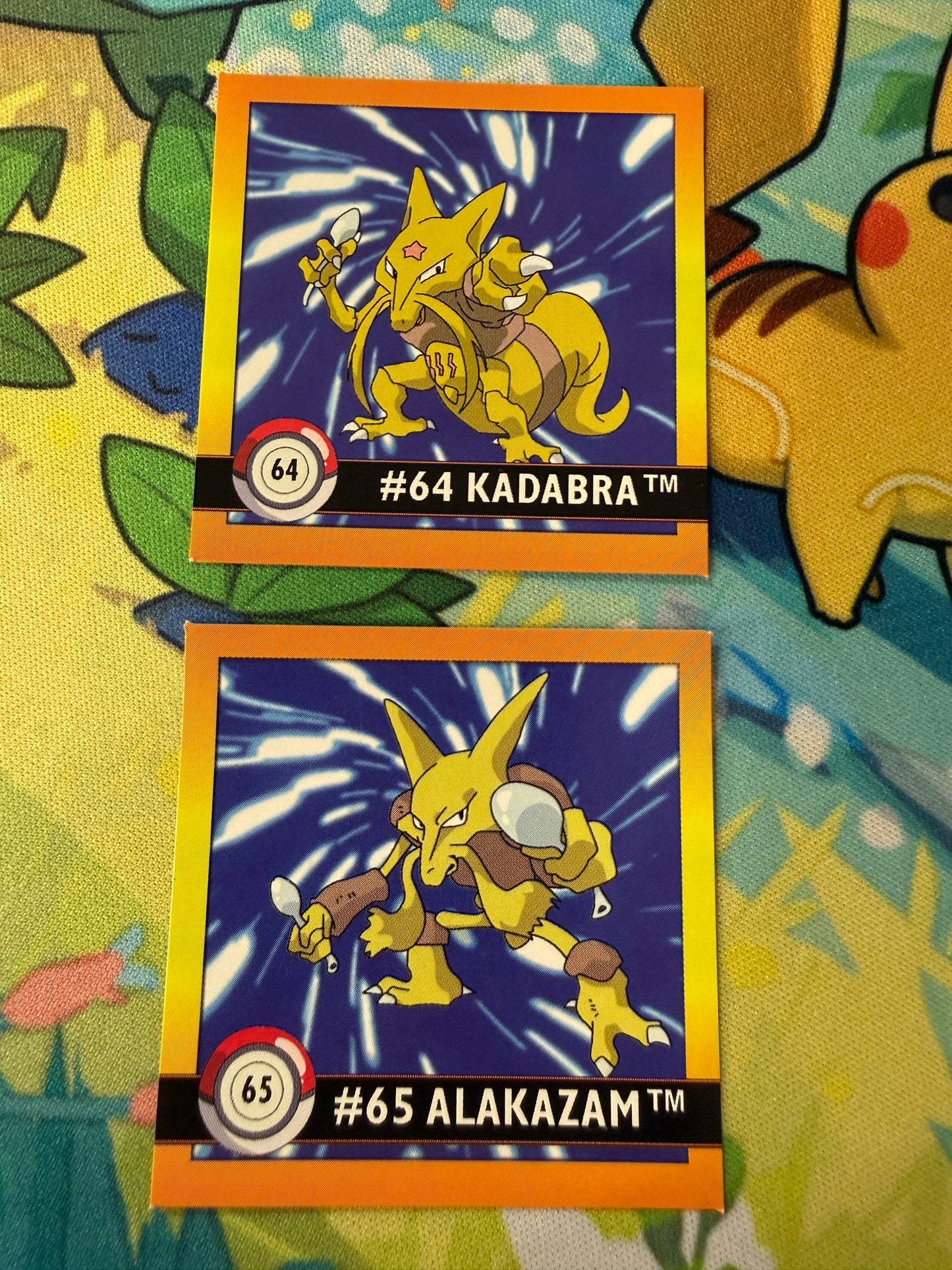 Kadabra #64 and Alakazam #65 | Pokemon Artbox Stickers