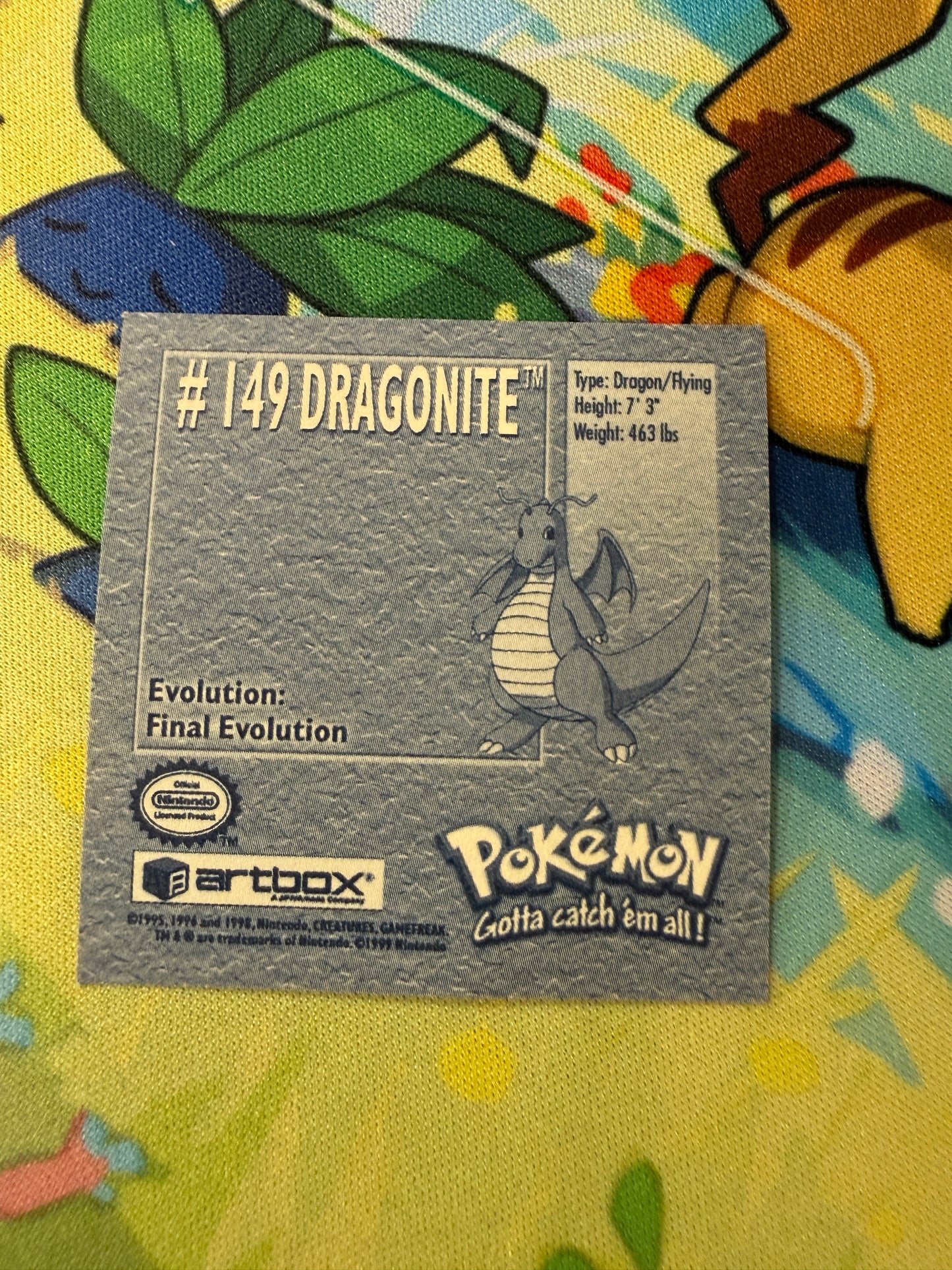 Dragonite #149 | Pokemon Artbox Stickers