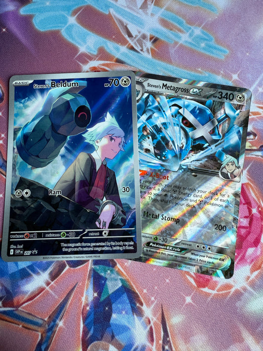 Steven's Beldum #207 & Steven's Metagross Ex #145 | Pokemon | Promo Destined Rivals