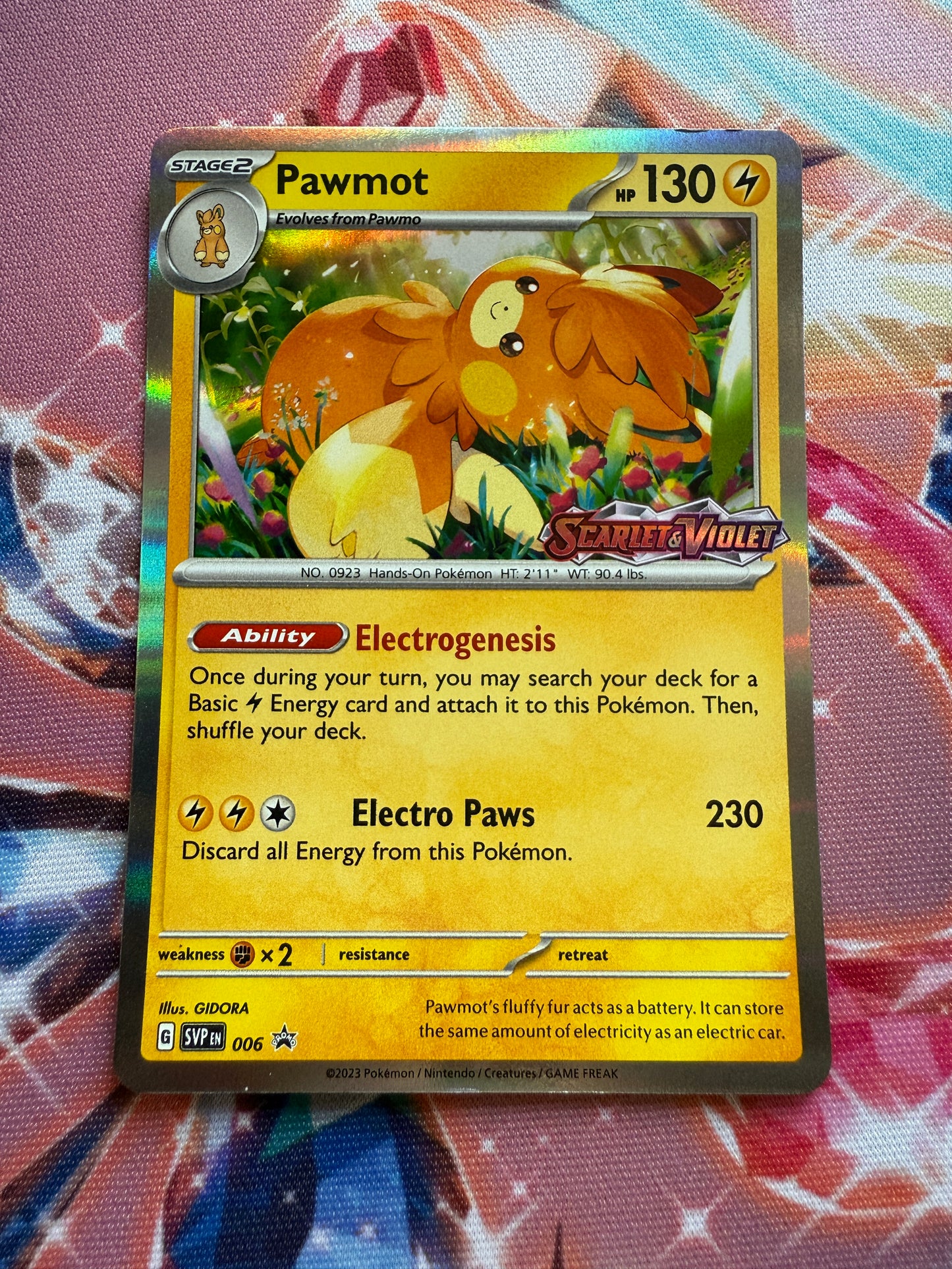 Pawmot #6 STAMPED | Pokemon Promo | Scarlet and Violet