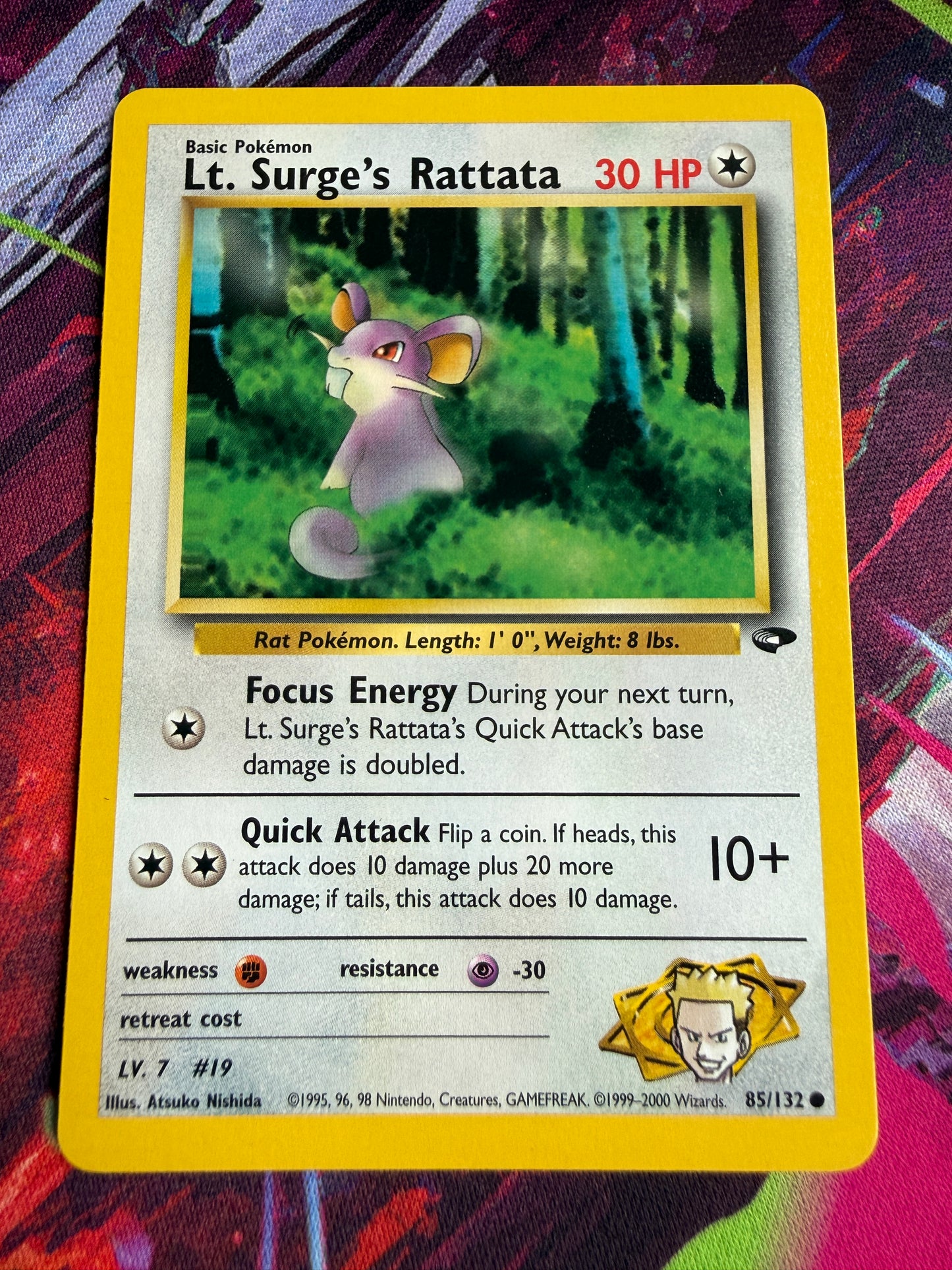 Lt. Surge's Rattata #85 Pokemon Gym Challenge