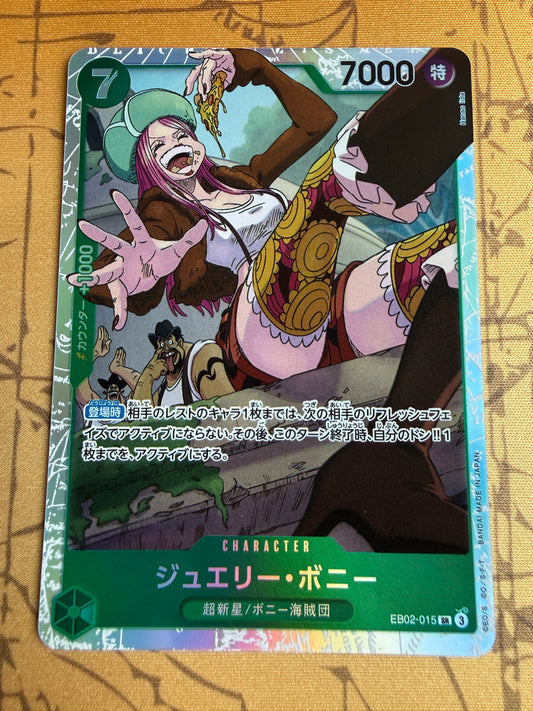 Jewelry Bonney EB02-015 One Piece Japanese Extra Booster Anime 25th Collection