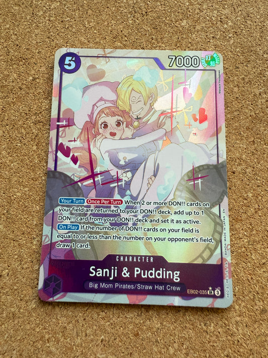 One Piece | Anime 25th Anniversary Collection | Sanji & Pudding | SR Alternate Art | EB02 - 035