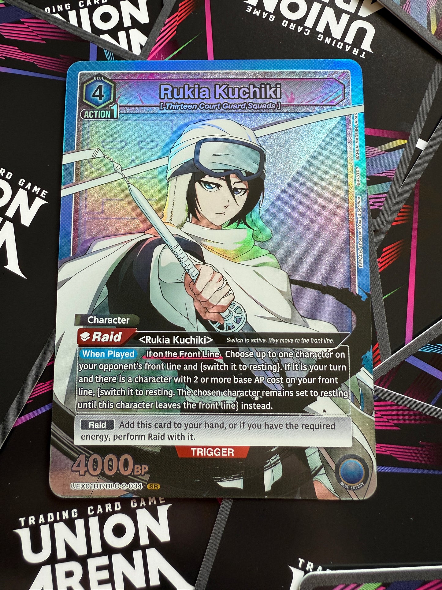Union Arena | Thousand-Year Blood War Vol 2 | English | Rukia Kuchiki SR | UEX01BT/BLC-2-034