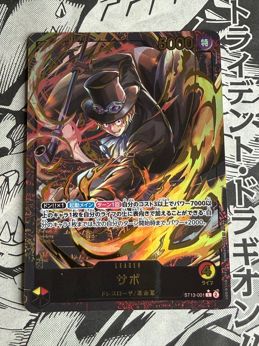 Sabo ST13-001 One Piece Japanese Ultra Deck: The Three Brothers