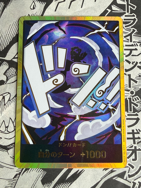DON!! Card [Luffy Gear 5 Gold] One Piece Japanese Premium Booster 2