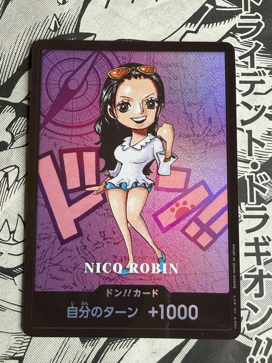 DON!! Card [Nico Robin Kumamoto] One Piece Japanese Promo