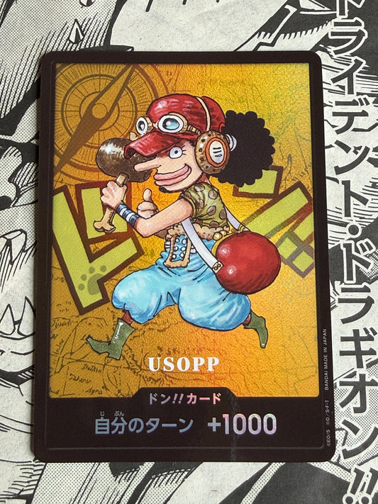 DON!! Card [Usopp Kumamoto] One Piece Japanese Promo