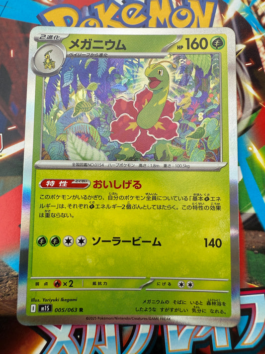 Meganium #5 Holo | Pokemon Card Japanese | Mega Symphonia