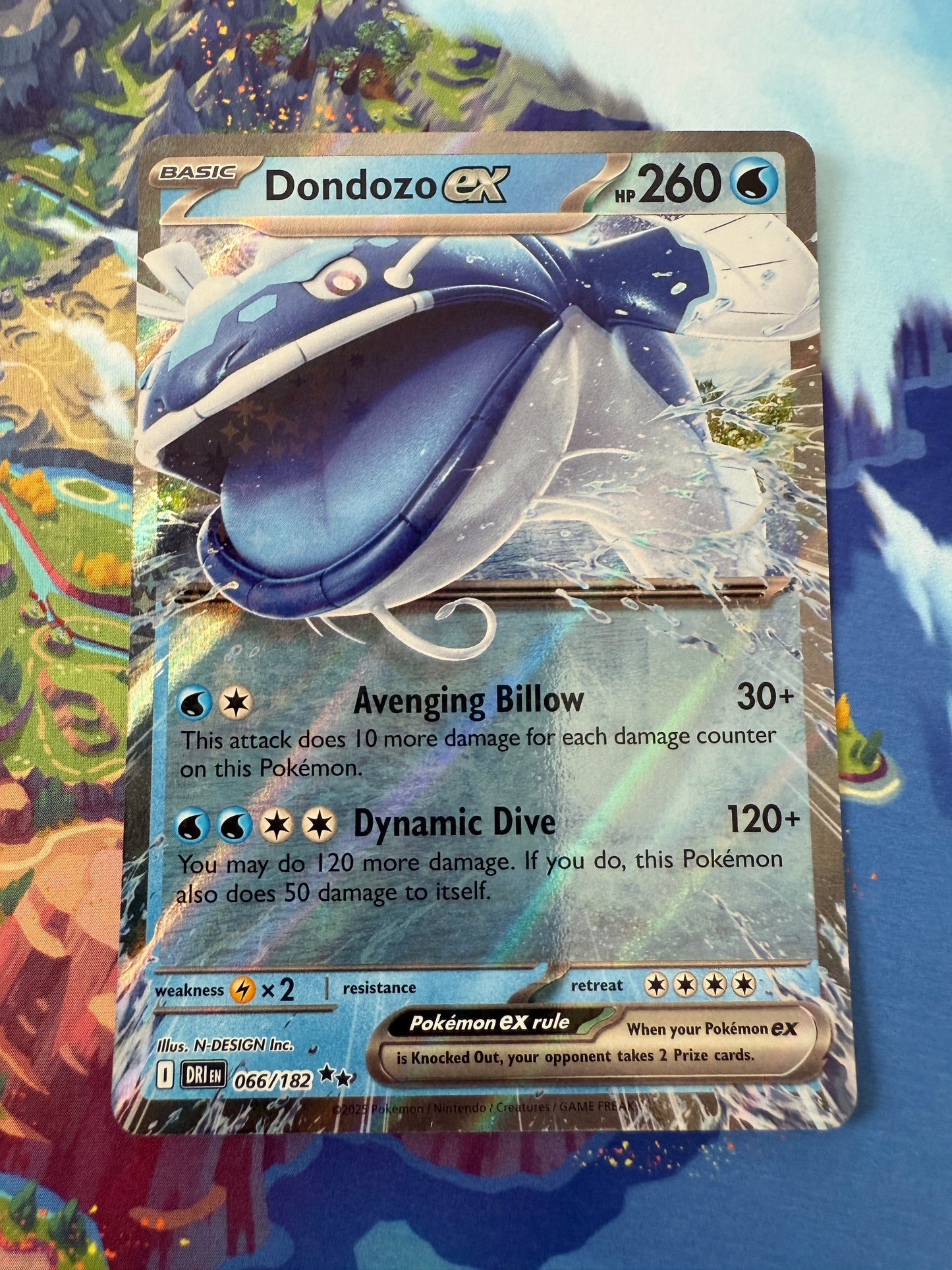Dondozo Ex #66 Pokemon Destined Rivals