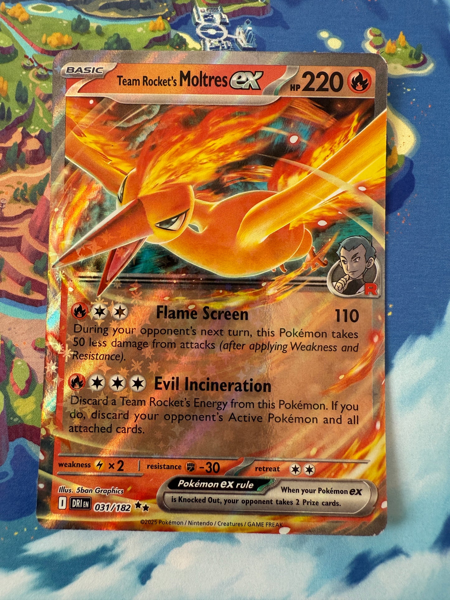 Team Rocket's Moltres Ex #31 Pokemon Destined Rivals