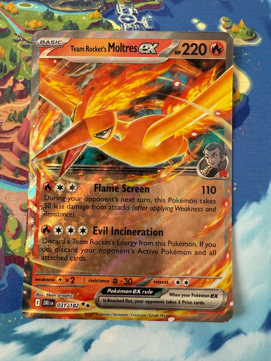 Team Rocket's Moltres Ex #31 Pokemon Destined Rivals