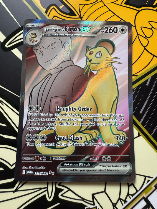 Team Rocket's Persian Ex #219 Pokemon Destined Rivals