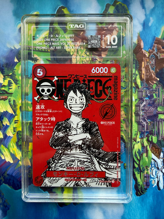 TAG 10 | Monkey.D.Luffy [Magazine Promo] ST21-014 One Piece Japanese Starter Deck 21: Gear5