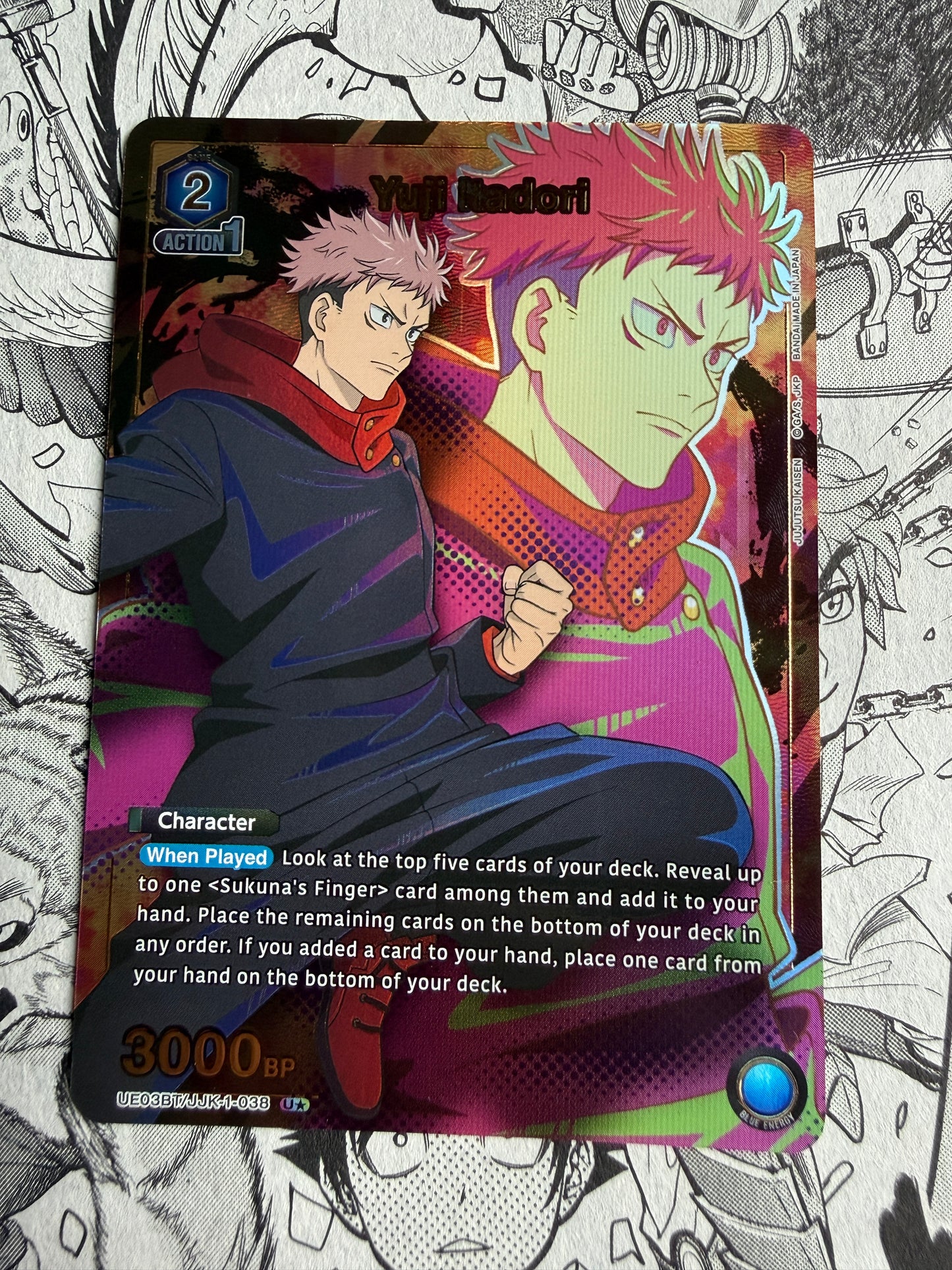 Union Arena | Jujustu Kaisen | Yuji Itadori U* UE03BT/JJK-1-038