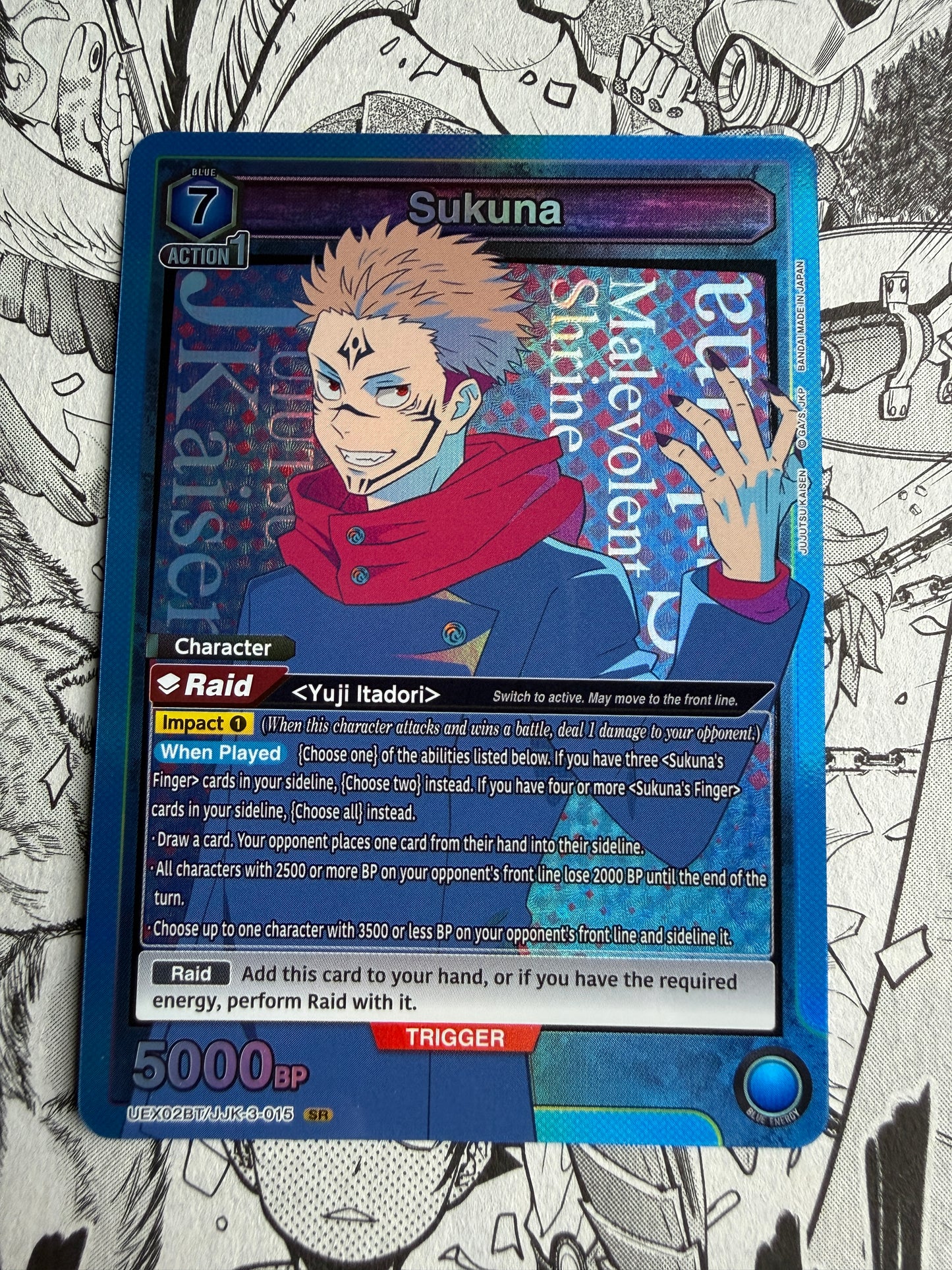 Union Arena | Jujustu Kaisen | Sukuna SR UEX02BT/JJK-3-015