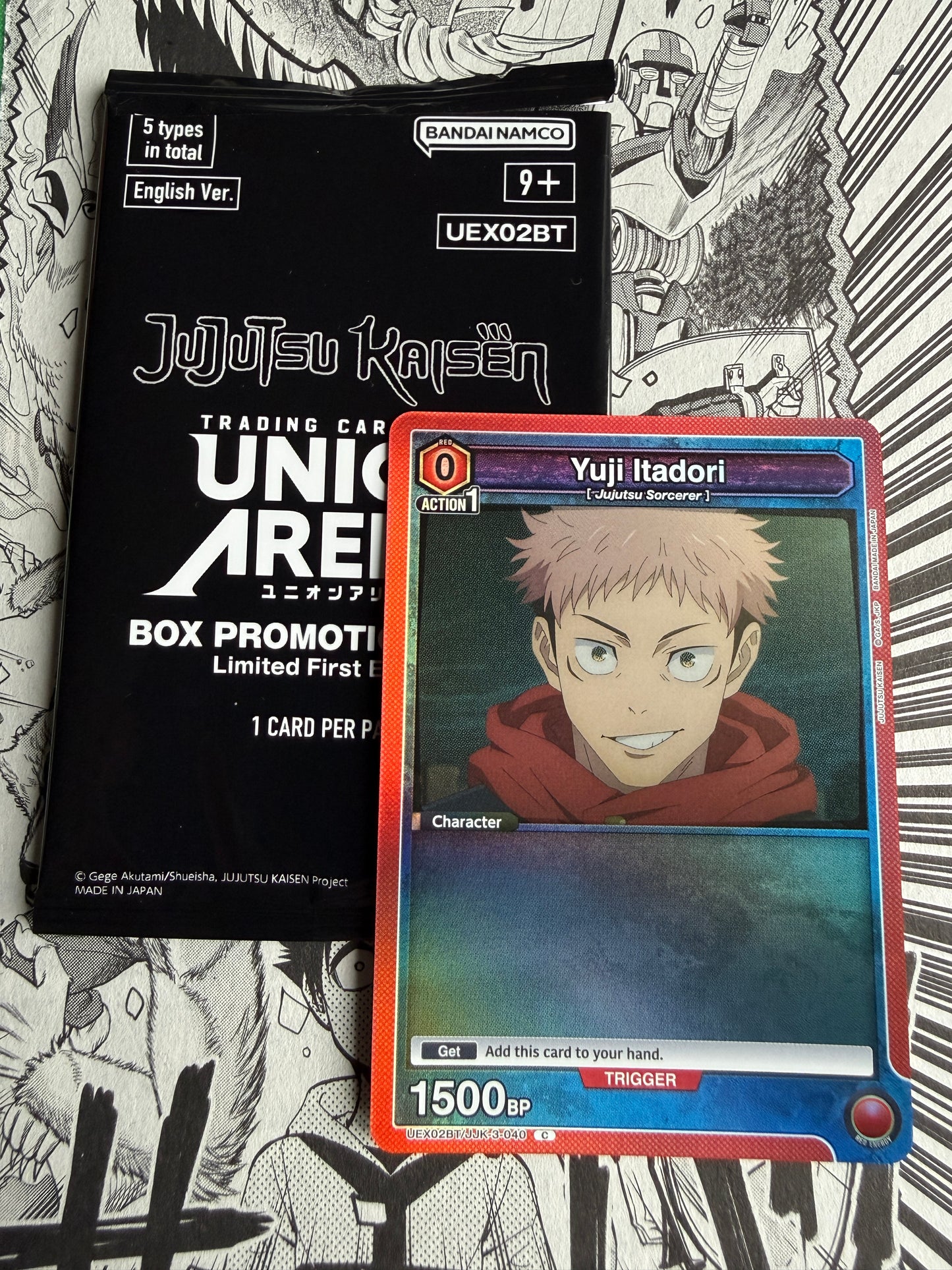 Union Arena | Jujutsu Kaisen | Yuji Itadori Box Topper Foil - UEX02BT/JJK-3-040