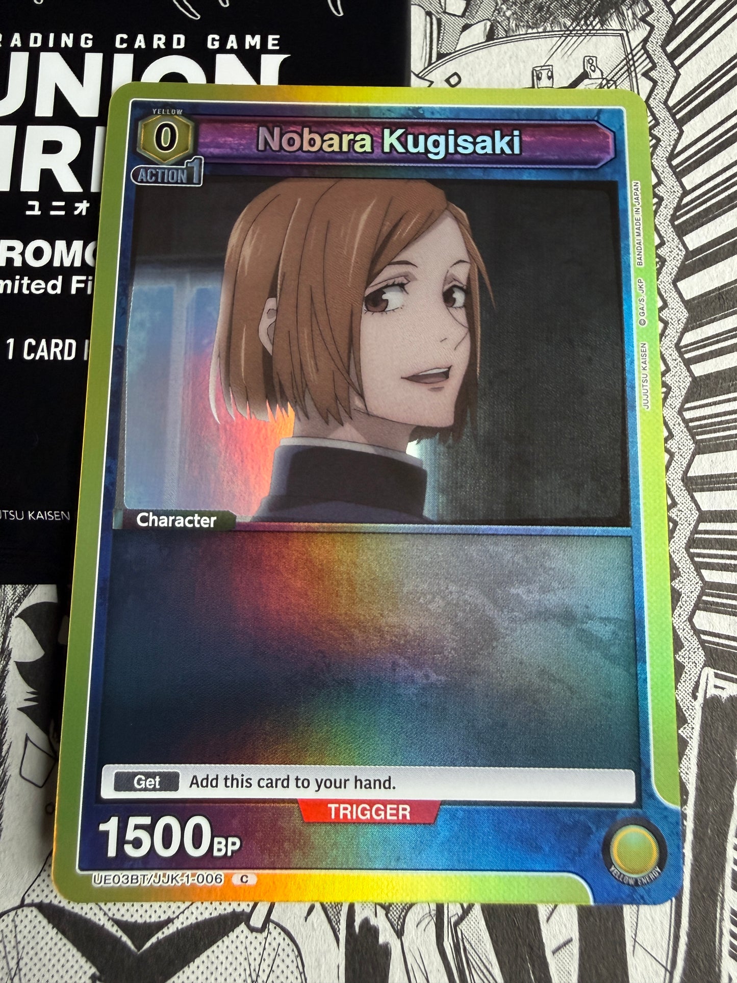 Union Arena | Jujutsu Kaisen | Nobara Kugisaki Topper Foil - UE03BT/JJK-1-006