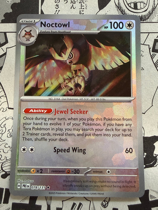 Noctowl [Master Ball] #78 | Pokemon | Prismatic Evolutions