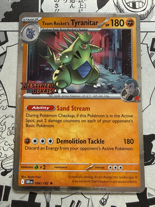Team Rocket's Tyranitar [Stamped] #96 | Pokemon | Destined Rivals