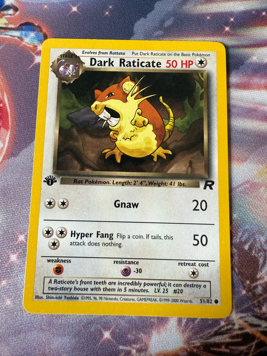 Dark Raticate [1st Edition] #51 | Pokemon | Team Rocket