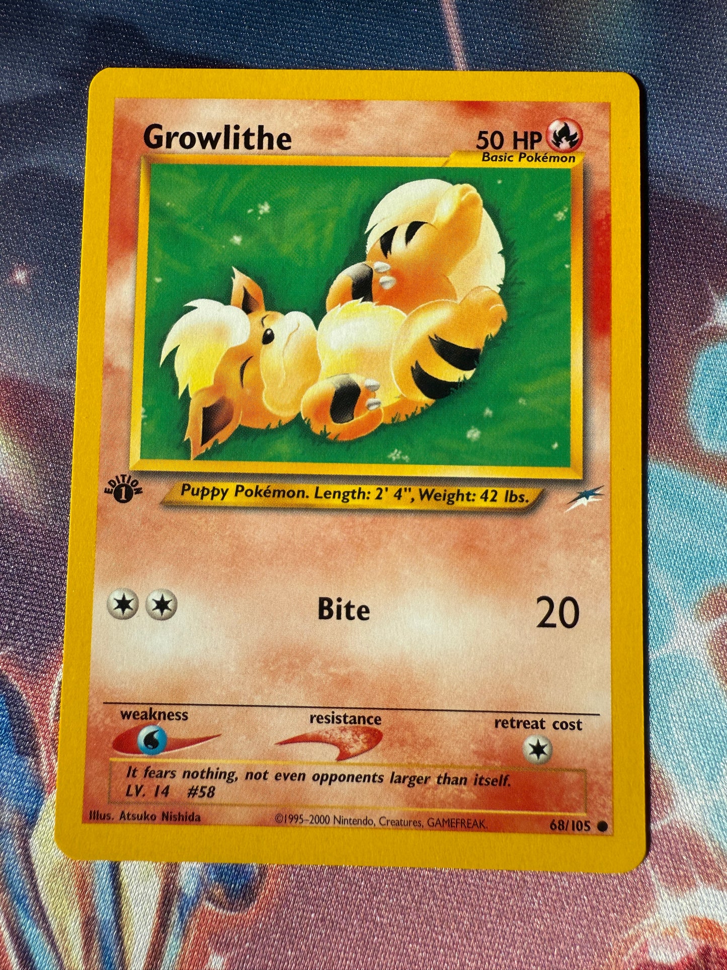 Growlithe [1st Edition] #68 Pokemon Neo Destiny
