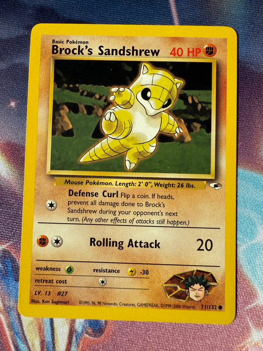 Brock's Sandshrew #71 Pokemon Gym Heroes