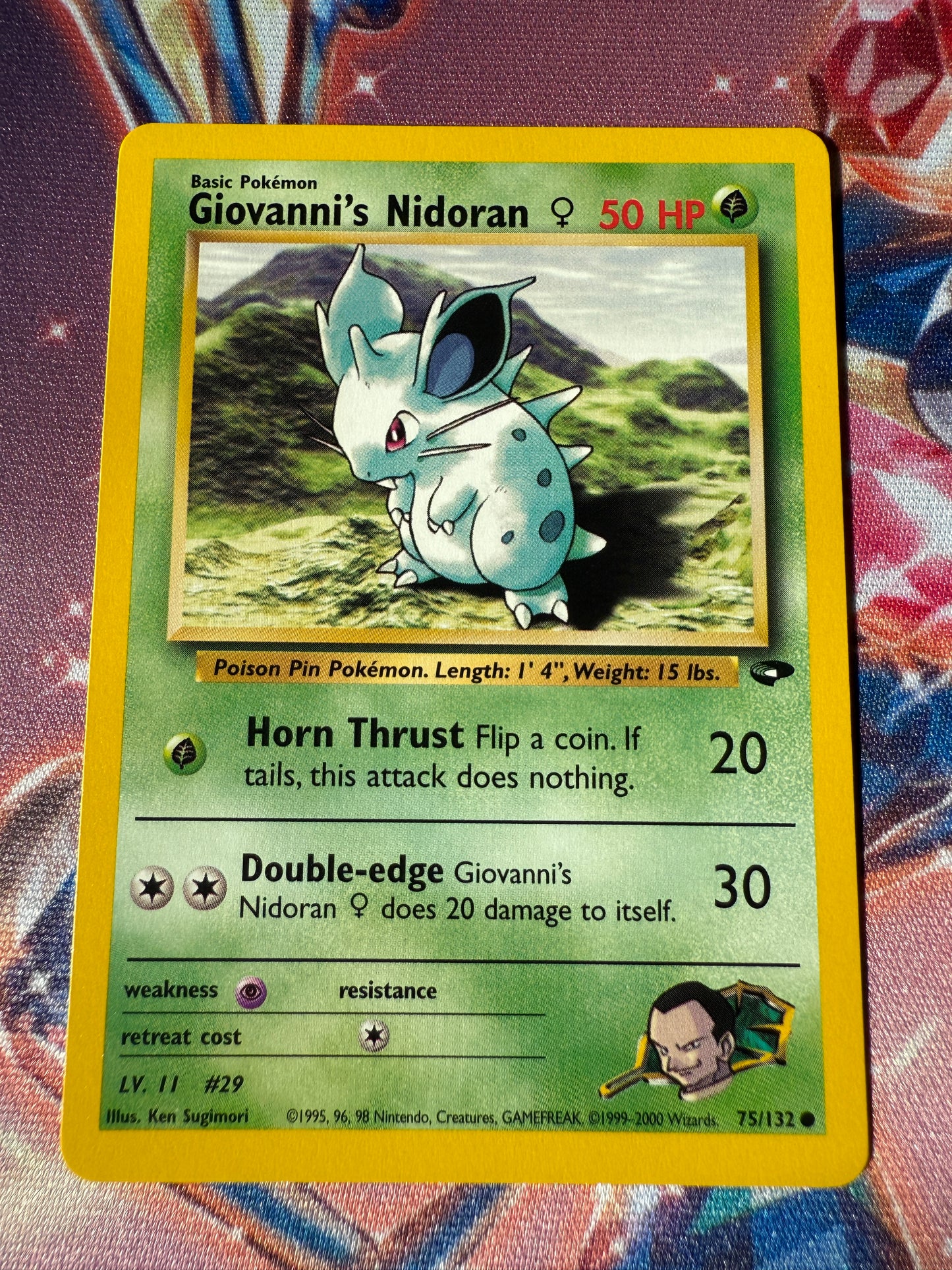 Giovanni's Nidoran #75 Pokemon Gym Challenge