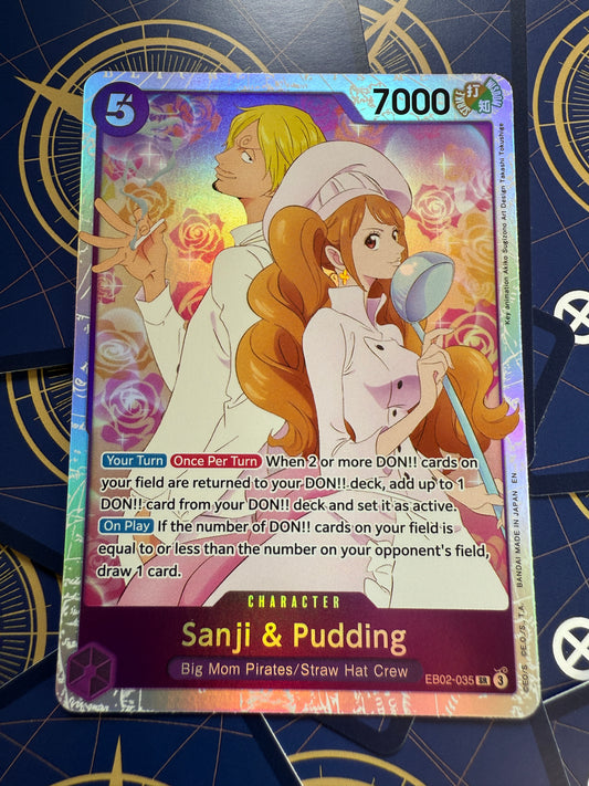 Sanji & Pudding EB02-035 One Piece Extra Booster Anime 25th Collection