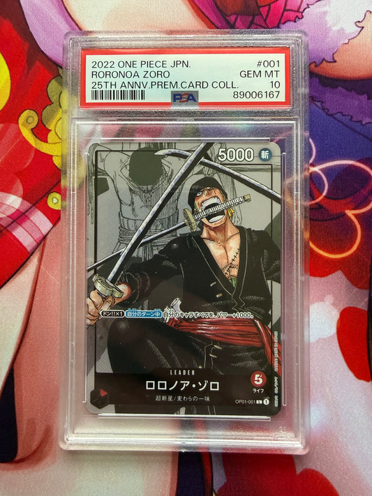 Roronoa Zoro [25th Anniversary] OP01-001 | One Piece Japanese Romance Dawn