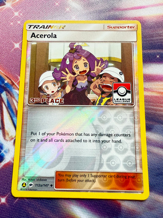Acerola 112A/147 [3rd Place] | Sun & Moon | Burning Shadows Pokemon Card