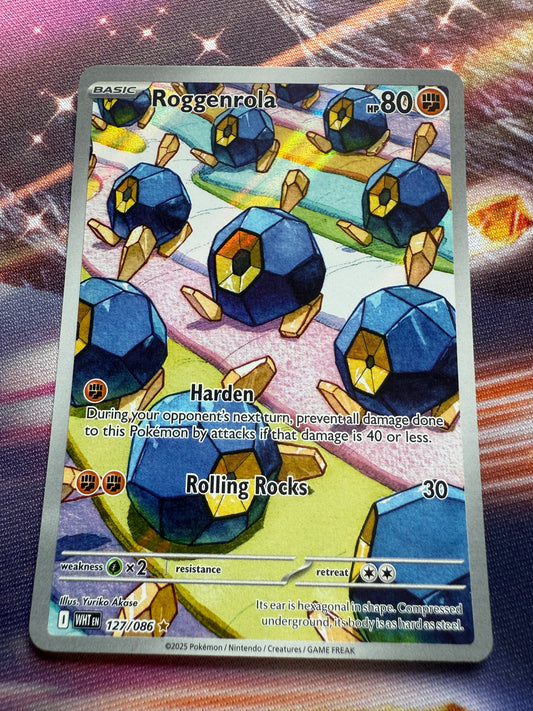Roggenrola #127 Pokemon White Flare