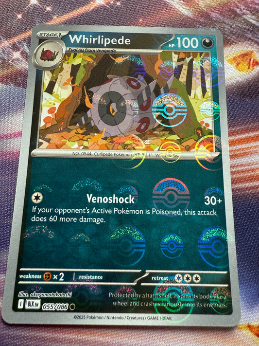 Whirlipede #55 Pokeball | Pokemon | Black Bolt & White Flare