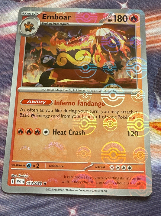 Emboar #13 [Pokeball] | Pokemon | White Flare