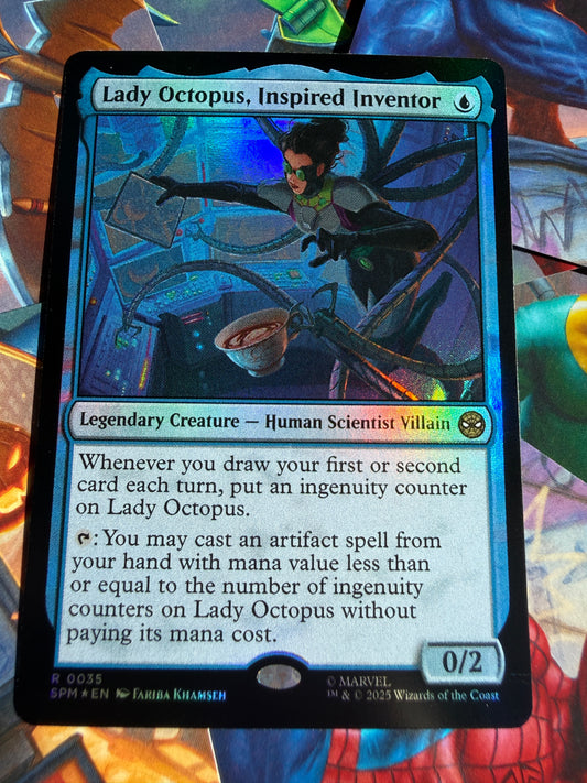 Magic The Gathering | Marvel Spider-Man | Lady Octopus, Inspired Inventor R 35 Foil