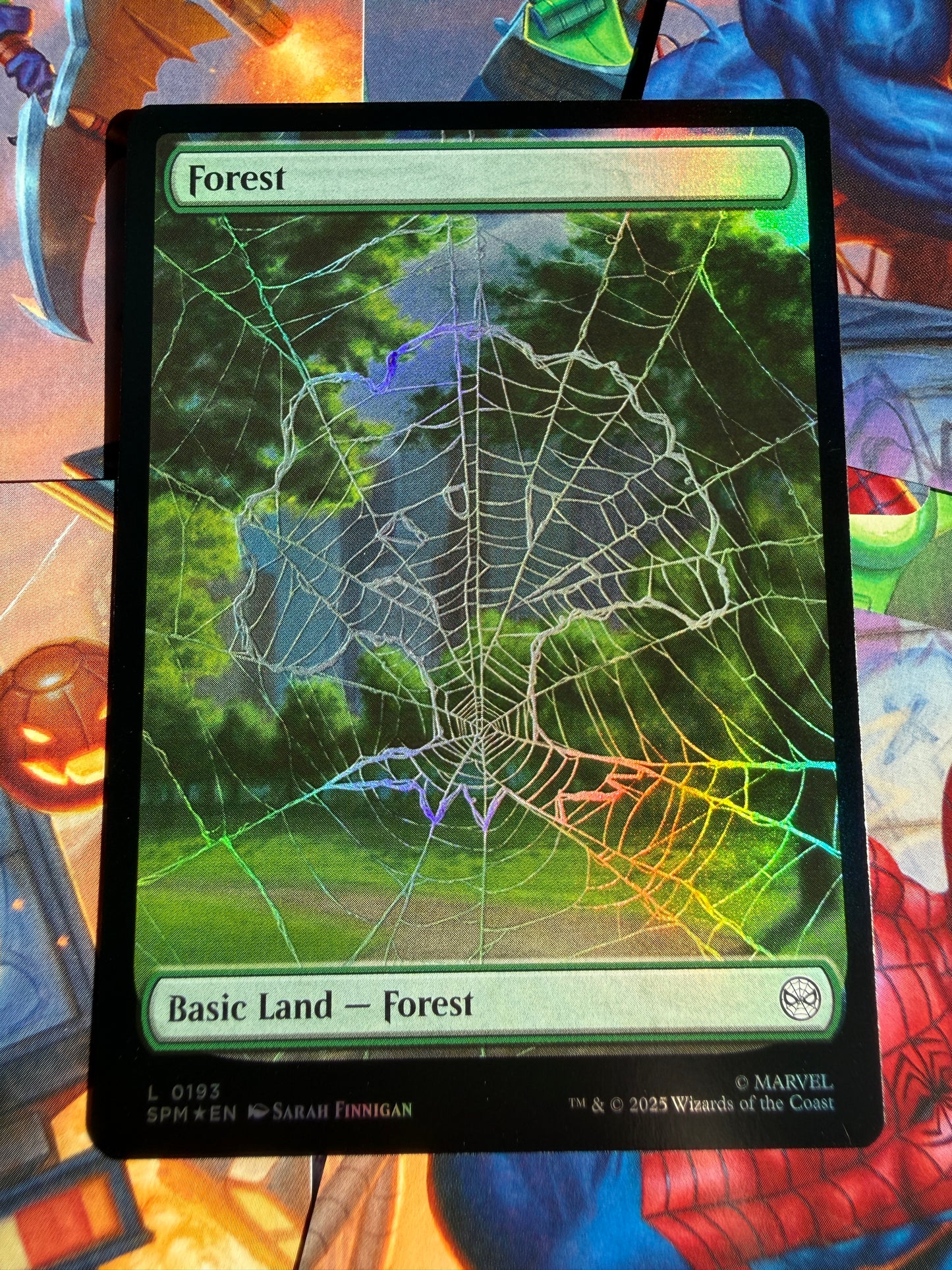 Magic The Gathering | Marvel Spider-Man | Land Forest L 193 Foil