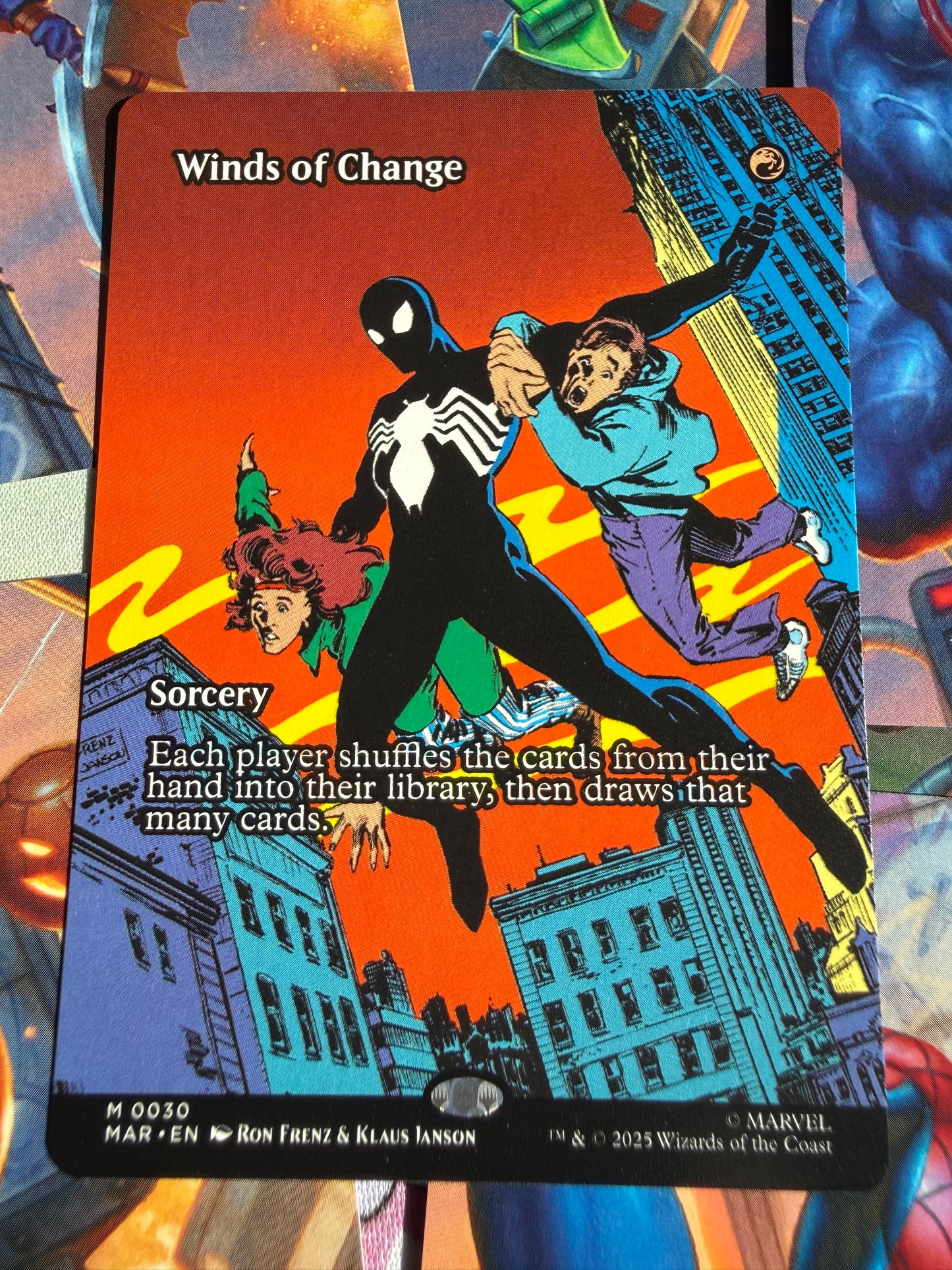 Magic The Gathering | Marvel Spider-Man | Winds of Change M 30 Borderless Art