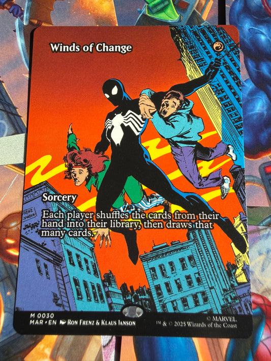 Magic The Gathering | Marvel Spider-Man | Winds of Change M 30 Borderless Art