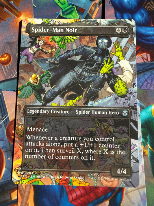 Magic The Gathering | Marvel Spider-Man | Spider-Man Noir U 204 Borderless Art